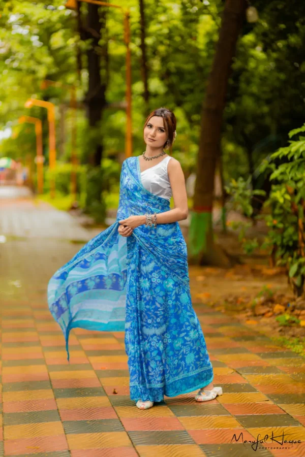 RAJSHAHI SILK SAREE D-12 - Image 4